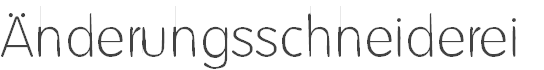 Änderungsschneiderei